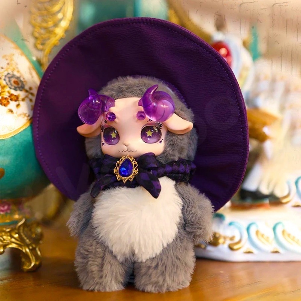 Fecoco Victorian Sheep Purple Galaxy Plush Confirmed Blind Box Gray Art Toy‎